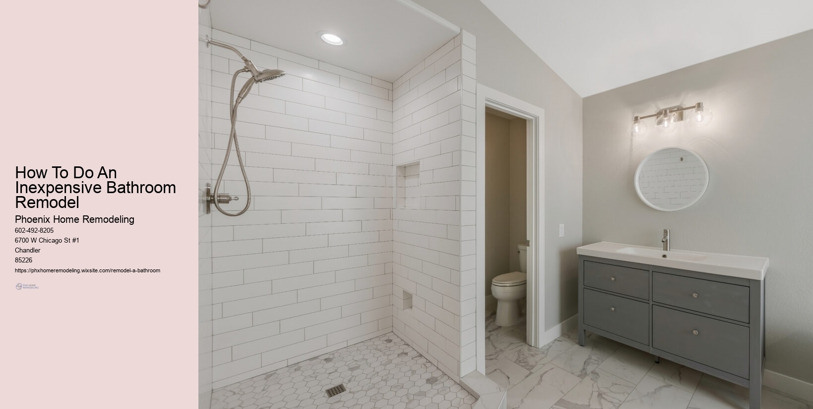 How To Do An Inexpensive Bathroom Remodel